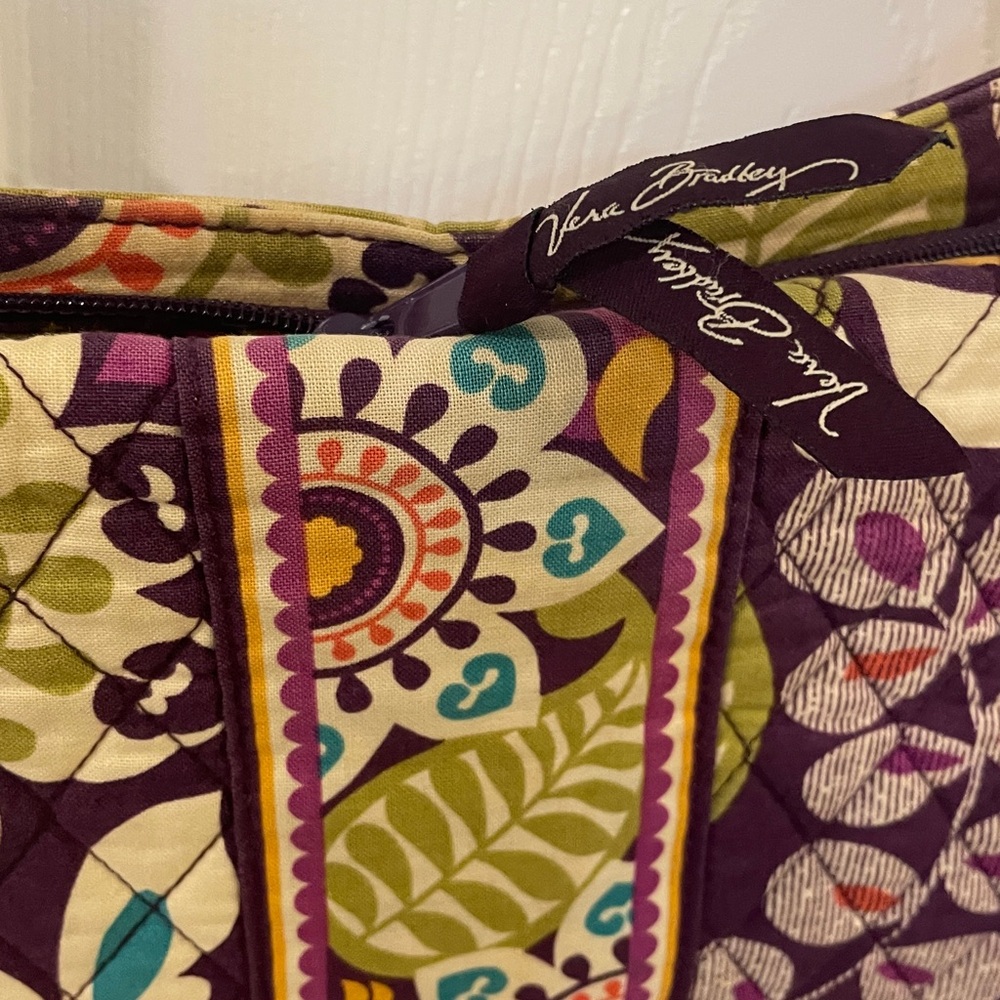 Vera Bradley Quilted Floral Hipster Plum Petals Crossbody Bag - Purple Multi - Picture 3 of 8